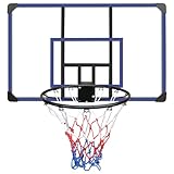 FUNJEPE Wall-Mounted Basketball Hoop, 45 "x 29" shatterproof Backboard, Folding Hoop, Durable Hoop and All-Weather net for Indoor and Outdoor use