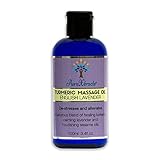 Turmeric Massage Oil with English Lavender, 100% Natural, Arthritis Relief, Helps with Sleep, Anti-inflammatory, Smells Amazing