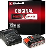 Einhell Power X-Change 18V, 2.5Ah Lithium-Ion Battery Starter Kit - Battery and Charger Set - Universally Compatible With All Einhell PXC Power Tools And Garden Machines - Packaging May Vary