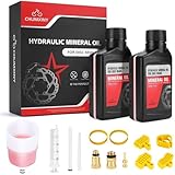 CHUMXINY Brake Bleed Kit for SHIMANO Hydraulic Brakes, Including 300ML Mineral Oil Brake Fluid, Clear Funnel and Instruction Manual.