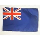AZ FLAG - Blue Ensign Flag - 18'' x 12'' - 100% Polyester British ensigns Small Banner with Two Cords - Fade Resistant - Vivid Colors - 18x12 in - 45x30 Cm