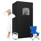 Sauna Tent for Home Infrared Sauna Box for Relaxation Detoxification, Portable Steam Tent with Steamer, 9 Levels