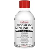 Materialix Food Grade Mineral Oil 250ml - for Wood, Bamboo, Stainless - Wooden Chopping Board Oil, Butcher Block Oil - Cutting Board Oil and Conditioner, Slate Oil, Mineral Oil Food Grade