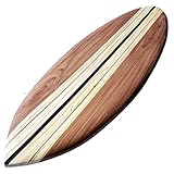 Seestern Sportswear FBA_1864 Decorative Wooden Surfboard 80 cm Long Airbrush Design Surfing Surfing Wave Riding Surf