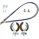 AB Tools Brake Shoe & Cable Full Refurb Kit for Ifor Williams Livestock Trailer P6 P8 1400kg