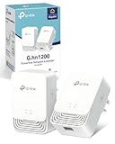 TP-Link PG1200 KIT Advanced Protocol G.hn 1200 Mbps Powerline Adapter Kit, 1+1 Gigabit Ethernet Port, Power Save, Powerline WiFi Extender, Not Works with HomePlug AV/AV2, 8K Streaming, Plug & Play