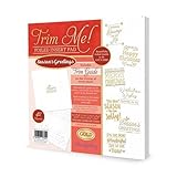 Hunkydory - Trim Me! Foiled Insert Pad - Season's Greetings - Gold - TRIMINS035