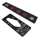 M117670 Dash Panel Decal Instrument Panel Indicator Label and M127539 Shift Quadrant Label for Jo-hn Deere 4X2 6X4 Gator Utility Vehicle