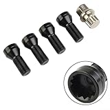 Besshepplo Locking Wheel Bolts Nuts Set For M14 X1.25 Alloy Security Lug Nuts With Key For BMW MINI R50 R56 F55 F56 R57 F57 R58 R59 R55 R60 F60 Series(M14*1.25)