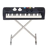 Miniature Electronic Organ Model,2.8 Inch Electronic Keyboard Organ with Case Musical Instrument,Dollhouse Model Electone Christmas Ornament Gifts