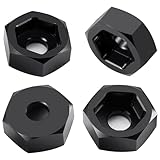 4 Pieces 8 mm to 12 mm Wheel Hex Hub Adapter Big Wheel Conversion Kit for Losi Mini-T 2.0.Mini-B 1/16 1/18 RC Off-Road Car Truck