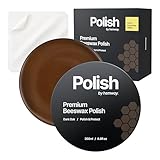 Hemway Premium Dark Oak Beeswax Furniture Wax Polish 200ml / 6.8fl oz | & 2 Lint-Free Cloths | Natural Polish and Protect for Modern & Antique Wood and Chalk Furniture Paint