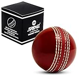 5RIDGE Cricket Balls for Training, Coaching, Practice & Excellent Bounce Skills Soft Foam Rubber Cricket Ball with Durable Traditional Seams Stitched for All Age Players (Red)
