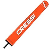 CRESSI Marker Buoy Orange 130 cm- Diving Marking Buoy for Surface Marking, Orange, 130cm, Adult Unisex