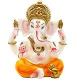 Hindu Lord Ganesha Idol - India Ganesh Statue for Home Temple, Mandir, Pooja, Diwali Gifts, Indian Wedding Return Gifts, Yoga Room Altar Decor
