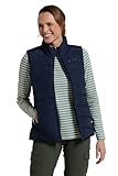 Mountain Warehouse Opal Womens Padded Gilet - Lightweight Body Warmer, Water Resistant Sleeveless Jacket with Front Pockets - Light Rain, Autumn, Winter Navy Women's Size 12
