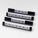 Tile Holder, Pack of Four Holders Game Accessory for Letter Tiles Pieces