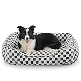FURTIME Medium Dogs Bed Dog Cat Bed Medium Pet Sofa Bed, Warm Lamb Fleece Dog Bed, Washable Dog Bed For Corgi/Chihuahua/French Bulldog, 63x53x21cm