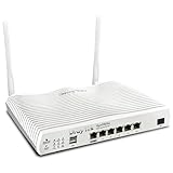 DrayTek Vigor 2865ax Ethernet Router, Wireless WiFi 6 AX3000 Dual Band, VDSL2 35b/ADSL2+, VPN, 5+1 GbE LAN Ports, Ideal For SMB