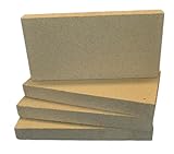 Stove Wizard Fire Bricks Premium Clay Material High Density Low Thermal Conductivity Replacement Box For Stoves Fireplaces Pizza Oven Bases Walls Firebricks Up to 1300 degree Celsius Pack of 10