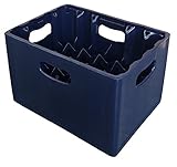 24 Compartment 330ml Lager Bottle Plastic Stacking Beer Milk Glass Bottle Crate – Ideal for Homebrew Lager Bottle Storage Glass Catering Recycling (1)