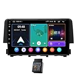 9"Android 13 CarPlay Car Stereo Bluetooth Android Auto Head Unit For Honda Civic 2016-2019 8 Core Car Sat Nav DAB+Radio Bluetooth Car Multimedia Player FM/AM Radio WiFi (2GB RAM +32GB ROM)
