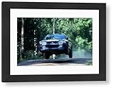 Media Storehouse Colin McRae 555 Subaru World Rally Team Practice Framed Print - Modern Frame 22"x18" (58x48cm) (21527012)