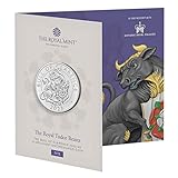 CrawleyCoins 2023 Royal Tudor Beasts 04 Bull of Clarence £5 Brilliant Uncirculated Coin in Mint Sealed Pack