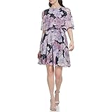 Jessica Howard Women's Jh3m4215-nll-16 Casual Night Out Dress, Navy/Lilac, 20