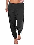 R&N FASHIONS Ladies Plus Size Harem Trousers Women's Full Length Stretch Casual Pants (Black, 8-10)