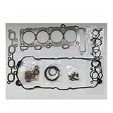 ATATKTHTys SR20 SR20DE Engine Full Rebuild Gasket Set 10101-78E26 Compatible for Nissan 100 NX/Primera/Pulsar/Serena 1998cc With Valve Oil Seals