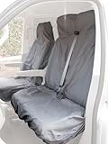 Fiat Scudo Van Seat Cover - Complete Set (Front & Double) (Black)