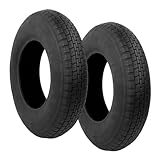 KCT - 2 Pack - 4.80/4.00-8" Inch Wheel Replacement Tyre Heavy Duty Pneumatic Wheelbarrow Trolley Cart Tire
