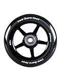 TBF Alloy Series 100mm Stunt Scooter Wheels + ABEC9 // Fit TBF Slamm Razor MGP Grit JD Bug (5 Star Black Single)