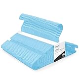 KEPLIN 36 Pack Children's Hangers, Plastic, Nonslip Baby Coat Hangers, Space Saving Tubular Hangers, More Storage for Kids Children Clothes Dresses (Blue)