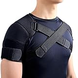 Kuangmi Sport Double Shoulder Support Adjustable Black 1 Piece (Large)