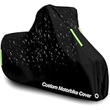 Heavy Duty Motorbike Cover Custom Fit for Kawasaki KR1-S with Carry Bag & Lock Holes丨Waterproof Motorcycle Cover Windproof UV/Snow/Rain