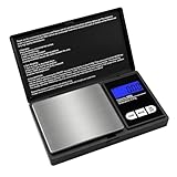 GeekerChip Digital Kitchen Scales,500x0.01g Digital Scales,Mini Scale,Precision Scale with Back-Lit LCD Display,9 Units Tare Function Touch Button,for Jewellery Gold Coffee Herb Coin