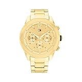 Tommy Hilfiger Analogue Multifunction Quartz Watch for Men with Gold Colored Stainless Steel Bracelet - 1792060