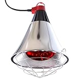 Neviland Infrared Heat Lamp with 250W Heat Bulb High/Low Switch Poultry Heat Lamp for Puppies and Chicks