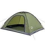 SAFACUS 3-4 Man Camping Tent - 4 Person Dome Tent Lightweight, Waterproof Family tent, Compact, Quick Setup. Outdoors, Backpacking, Beach