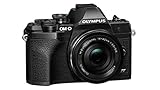 Olympus OM-D E-M10 Mark IV Micro Four Thirds System Camera Kit, 20 MP sensor, electronic viewfinder, 4K video, powerful AF, Wi-Fi, black incl. M.Zuiko Digital ED 14‑42mm F3.5‑5.6 EZ Pancake black