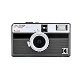 KODAK EKTAR H35N Half Frame Film Camera, 35mm, Reusable, Focus-Free, Bulb Function, Built-in Star Filter, Coated Improved Lens (Film & AAA Battery are not Included) (Striped Black)