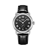 Rotary Vintage Mens Watch with Black Leather Strap and Black Dial GS02424/04