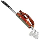 TOURBON Canvas Mini Golf Carry Sunday Bag Lightweight Driving Range Golf Training Case