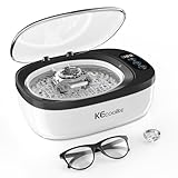 KECOOLKE Ultrasonic Cleaner 750ml Jewelry Sonic Cleaner with Digital Timer for Eyeglasses, Rings, Coins，Silver Ultrasonic Cleaner Solution for Gifts