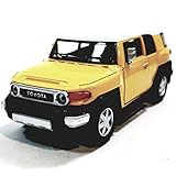 Kinsmart Canary Yellow Toyota FJ Cruiser SUV 1/36 Scale Diecast Car