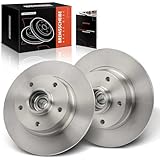 Frankberg 2x Brake Disc + 2x Wheel Bearing Stroke Rear Axle full Compatible with Fluence L3 1.5L-2.0L 2010-2024 M.e.g.a.n.e III Coupe DZ0/1 1.2L-2.0L 2008-2024 Replace# 432001539R