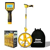 Zozen Measuring Wheel Digital Display, Foldable Feet/Meter Digital Measuring Wheel, Measure Wheel with Backlit Display - Up to 99,999Ft/ 99,999M - Easy to Carrying With cloth backpack.