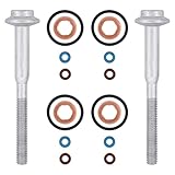 HouYeen Fuel Injector Seal and Bolts Repair Set for Au-di A1 8X A3 8P Fabia Superb Mk2 Golf Mk6 Ibiza 6J Altea XL Polo 6R Leon Yeti 1.6 tdi